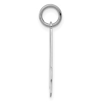 Sterling Silver Rhodium-plated Polished Number 4 Charm view 2