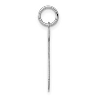 Sterling Silver Rhodium-plated Polished Number 5 Charm view 2