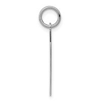 Sterling Silver Rhodium-plated Polished Number 7 Charm view 2