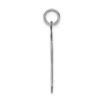 Sterling Silver Rhodium-plated Polished Number 20 Charm view 2