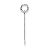 Sterling Silver Rhodium-plated Polished Number 22 Charm view 2