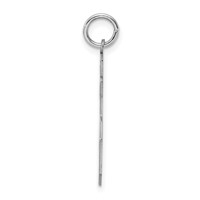 Sterling Silver Rhodium-plated Polished Number 25 Charm view 2