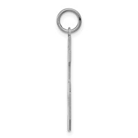Sterling Silver Rhodium-plated Polished Number 45 Charm view 2