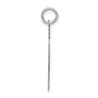 Sterling Silver Rhodium-plated Polished Number 59 Charm view 2