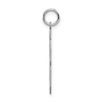 Sterling Silver Rhodium-plated Polished Number 88 Charm view 2