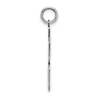 Sterling Silver Rhodium-plated Polished Number 93 Charm view 2