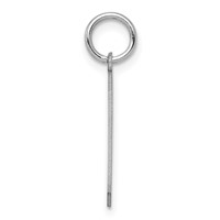 Sterling Silver Rhodium-plated Satin Number 9 Charm view 2
