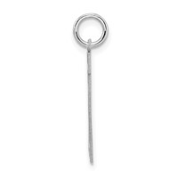 Sterling Silver Rhodium-plated Satin Number 11 Charm view 2