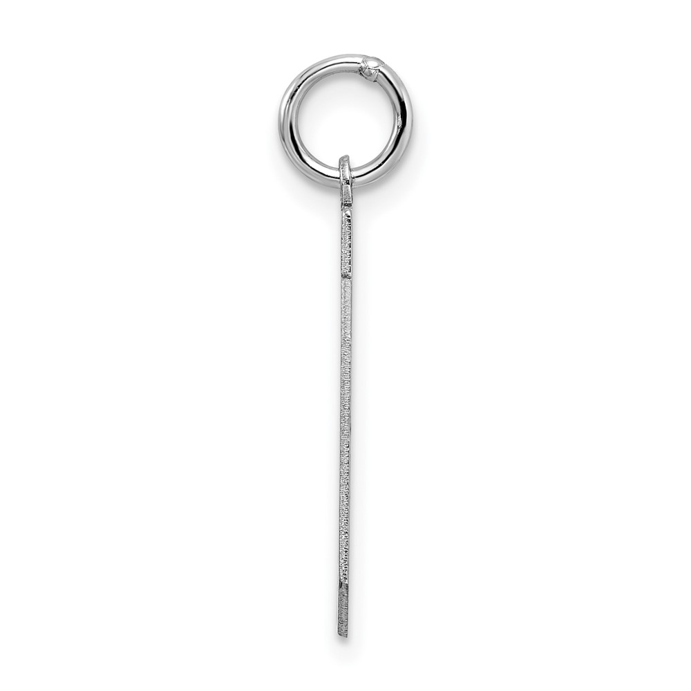 Sterling Silver/Rhodium-plated Satin Number 20 Charm (QPM20)