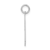 Sterling Silver Rhodium-plated Satin Number 27 Charm view 2