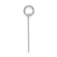 Sterling Silver Rhodium-plated Satin Number 31 Charm view 2
