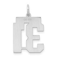 Sterling Silver Rhodium-plated Satin Number 31 Charm view 4