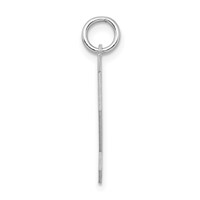 Sterling Silver Rhodium-plated Satin Number 32 Charm view 2