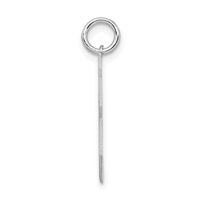 Sterling Silver Rhodium-plated Satin Number 33 Charm view 2