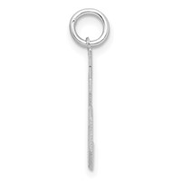 Sterling Silver Rhodium-plated Satin Number 36 Charm view 2