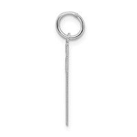 Sterling Silver Rhodium-plated Satin Number 37 Charm view 2