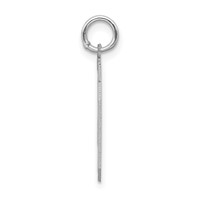 Sterling Silver Rhodium-plated Satin Number 40 Charm view 2