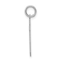 Sterling Silver Rhodium-plated Satin Number 55 Charm view 2