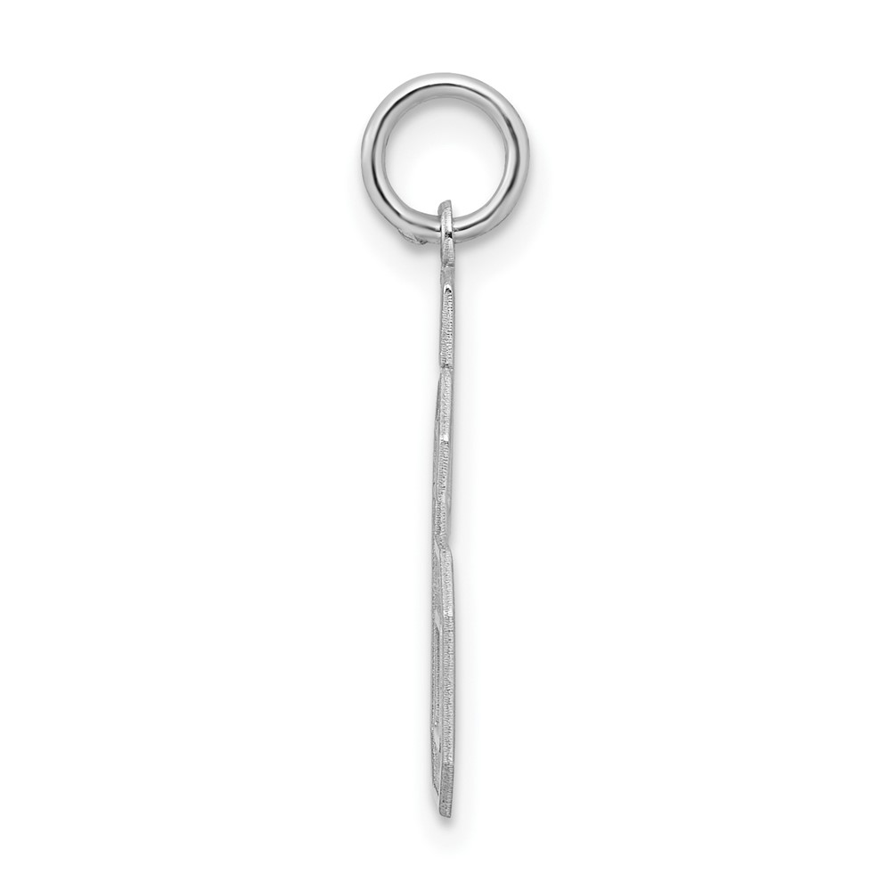 Sterling Silver/Rhodium-plated Satin Number 56 Charm (QPM56)