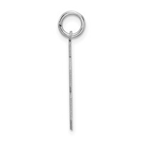 Sterling Silver Rhodium-plated Satin Number 88 Charm view 2