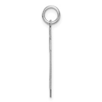 Sterling Silver Rhodium-plated Satin Number 20 Charm view 2