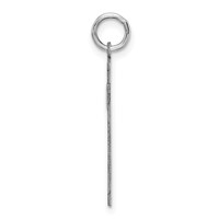 Sterling Silver Rhodium-plated Satin Number 29 Charm view 2