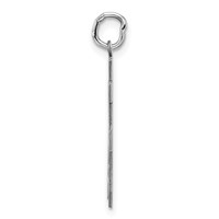 Sterling Silver Rhodium-plated Satin Number 85 Charm view 2