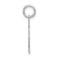 Sterling Silver Rhodium-plated Satin Number 12 Charm view 2