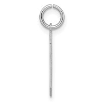 Sterling Silver Rhodium-plated Satin Number 20 Charm view 2