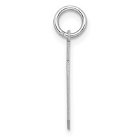 Sterling Silver Rhodium-plated Satin Number 30 Charm view 2