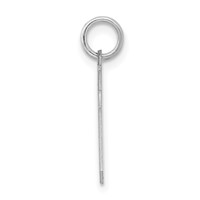 Sterling Silver Rhodium-plated Satin Number 50 Charm view 2