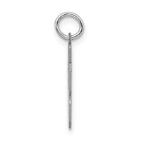 Sterling Silver Rhodium-plated Satin Number 53 Charm view 2