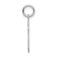 Sterling Silver Rhodium-plated Satin Number 55 Charm view 2
