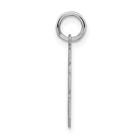 Sterling Silver Rhodium-plated Satin Number 88 Charm view 2