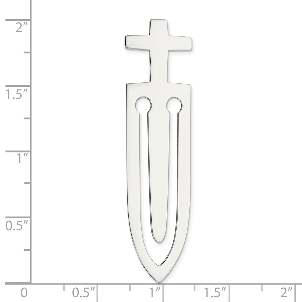 Sterling Silver Cross Book Mark (QQ100)