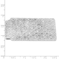 Sterling Silver Rhodium-plated Money Clip view 2