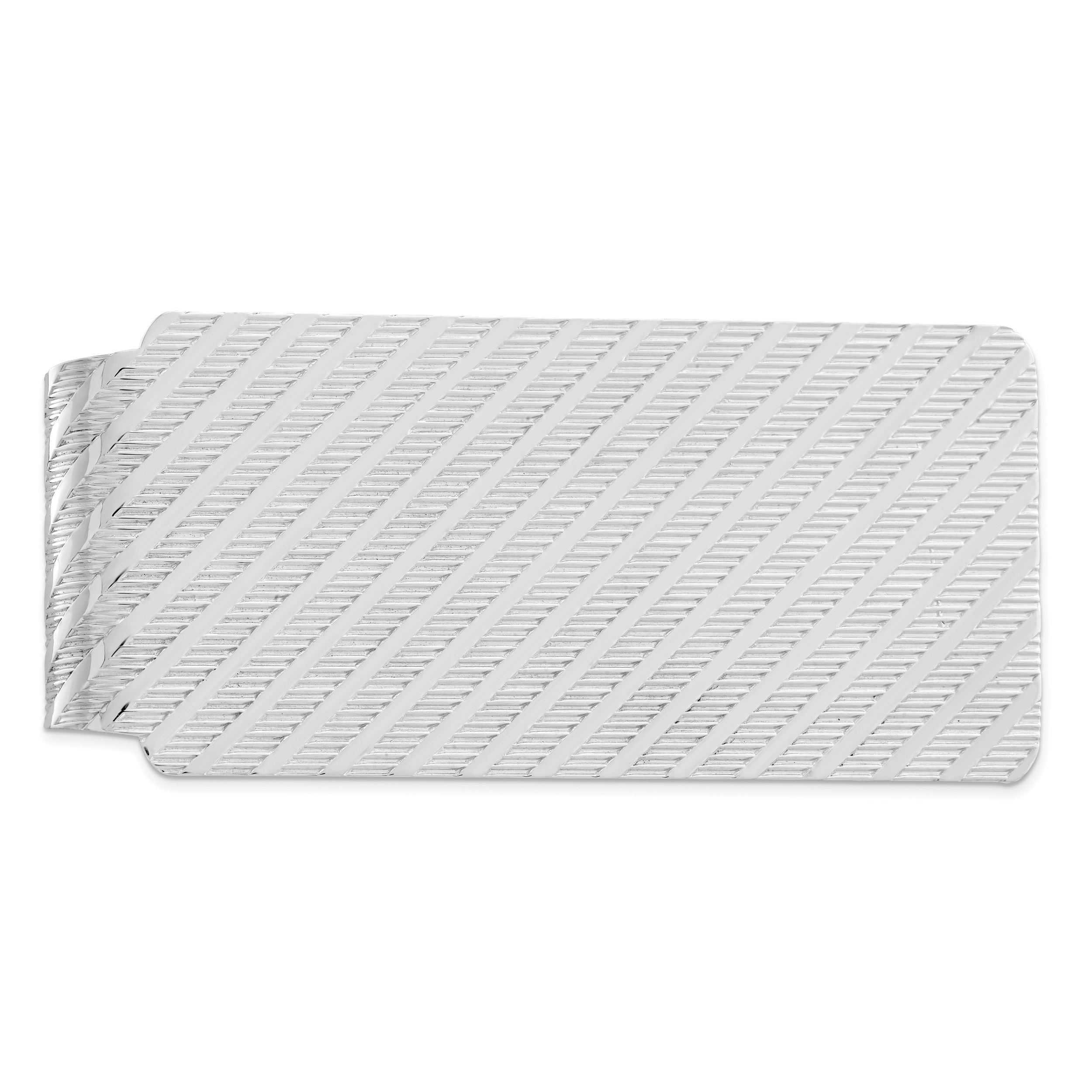 Sterling Silver Rhodium-plated Money Clip (QQ127)