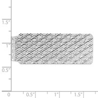 Sterling Silver Rhodium-plated Money Clip view 2