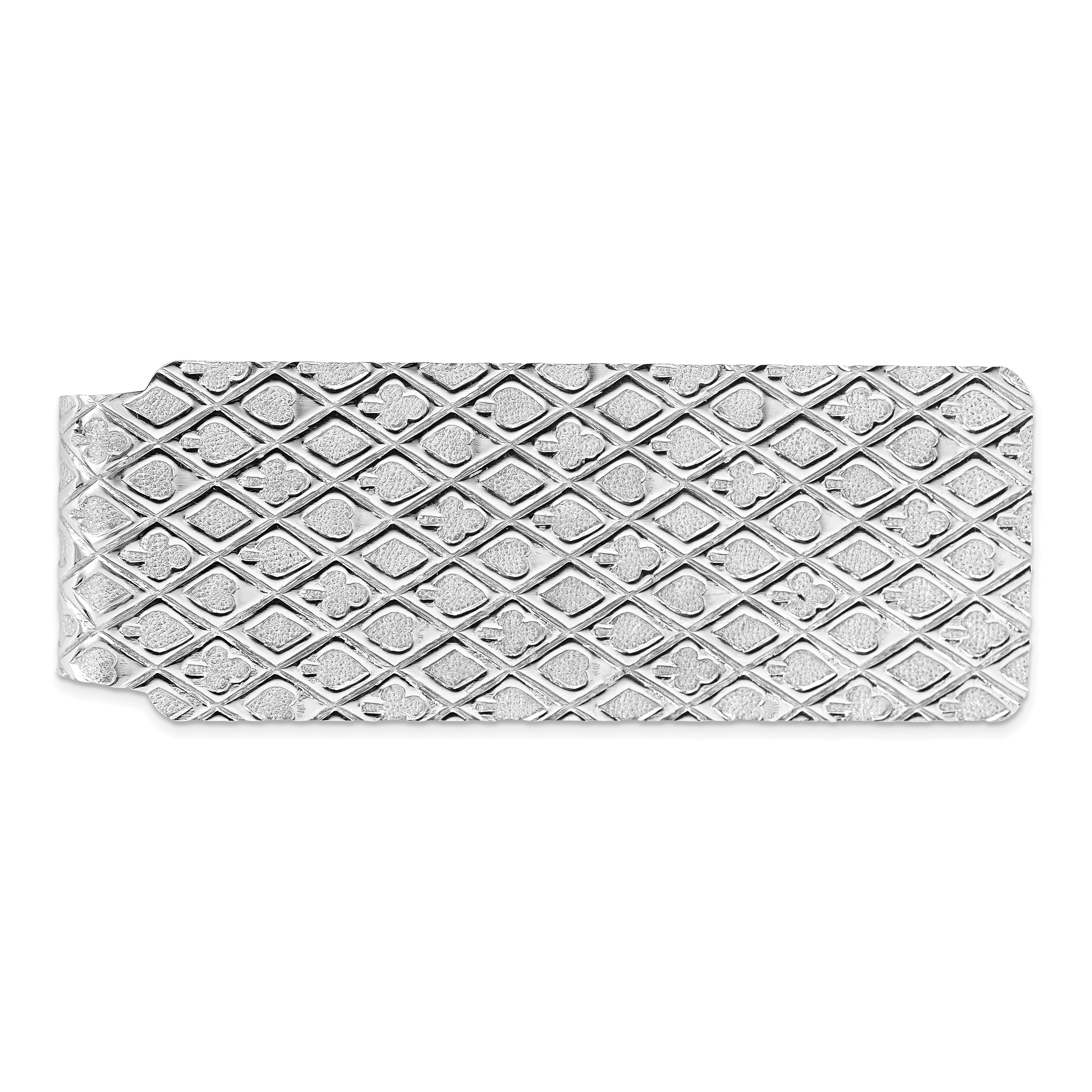 Sterling Silver Rhodium-plated Money Clip (QQ129)