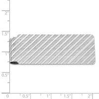 Sterling Silver Rhodium-plated Money Clip view 2