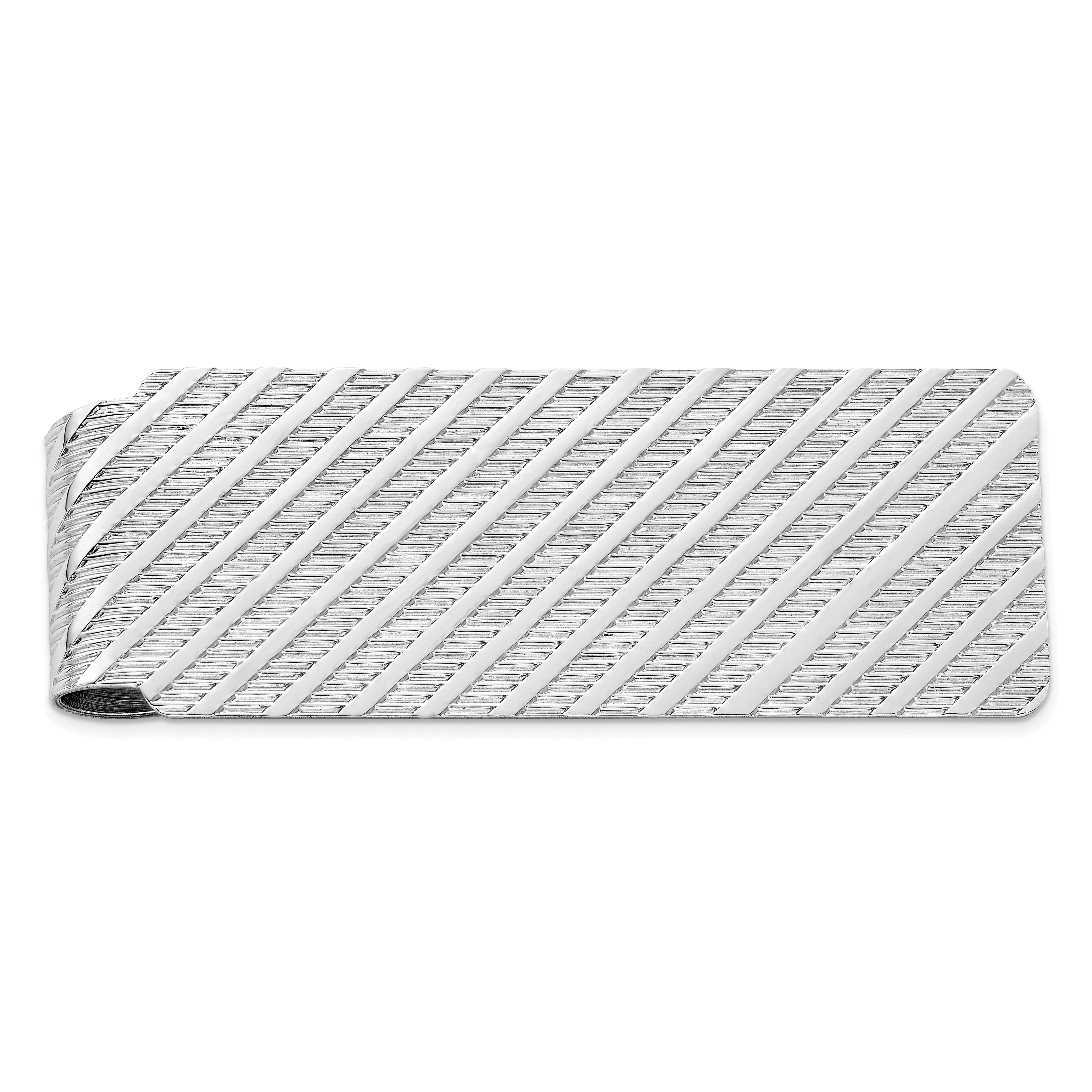 Sterling Silver Rhodium-plated Money Clip (QQ130)
