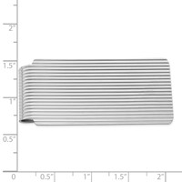 Sterling Silver Rhodium-plated Money Clip view 2