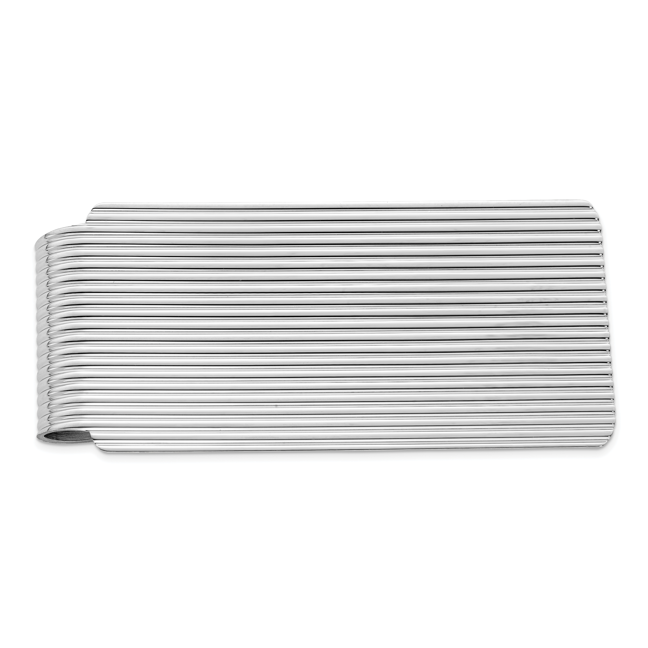 Sterling Silver Rhodium-plated Money Clip (QQ131)