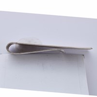Sterling Silver Rhodium-plated Pattern Money Clip view 2