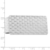 Sterling Silver Rhodium-plated Pattern Money Clip view 3