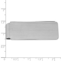 Sterling Silver Rhodium-plated Money Clip view 2