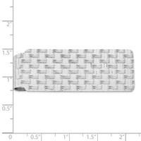 Sterling Silver Rhodium-plated Money Clip view 2