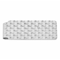Sterling Silver Rhodium-plated Money Clip view 1