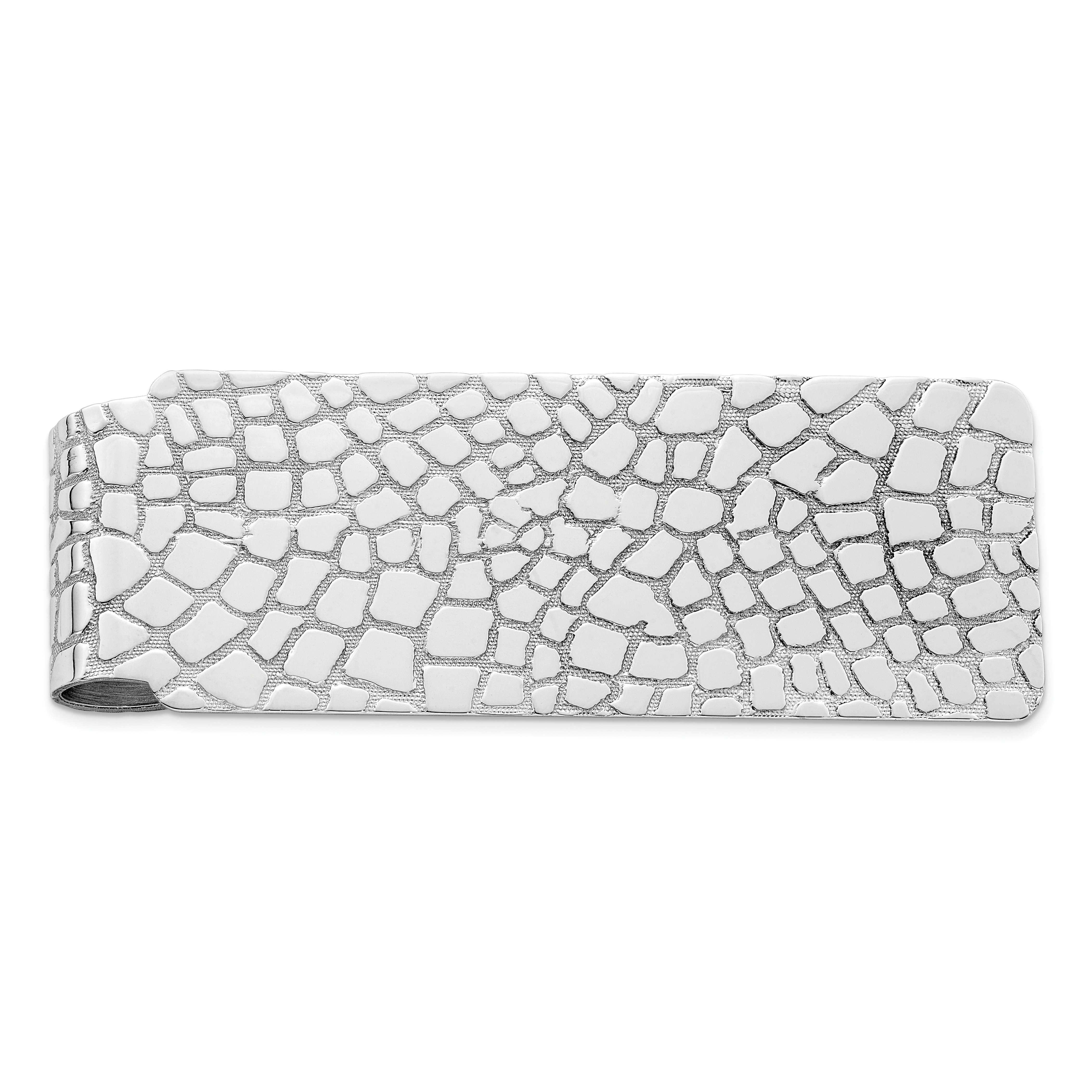Sterling Silver Rhodium-plated Money Clip (QQ136)