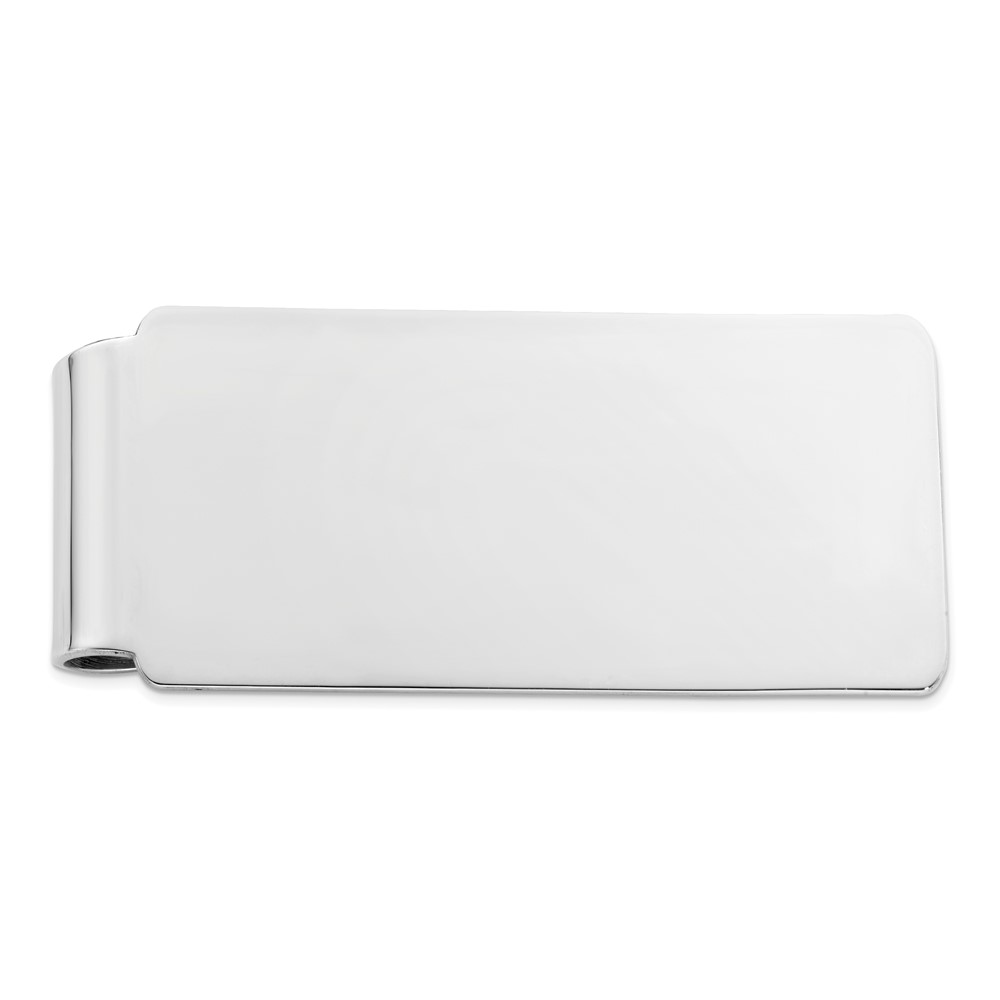 Sterling Silver Rhodium-plated Money clip (QQ137)